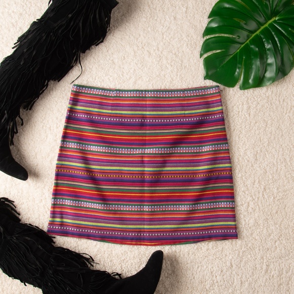 Shrinking Violet Dresses & Skirts - Shrinking Violet Multi-Color Mini Skirt